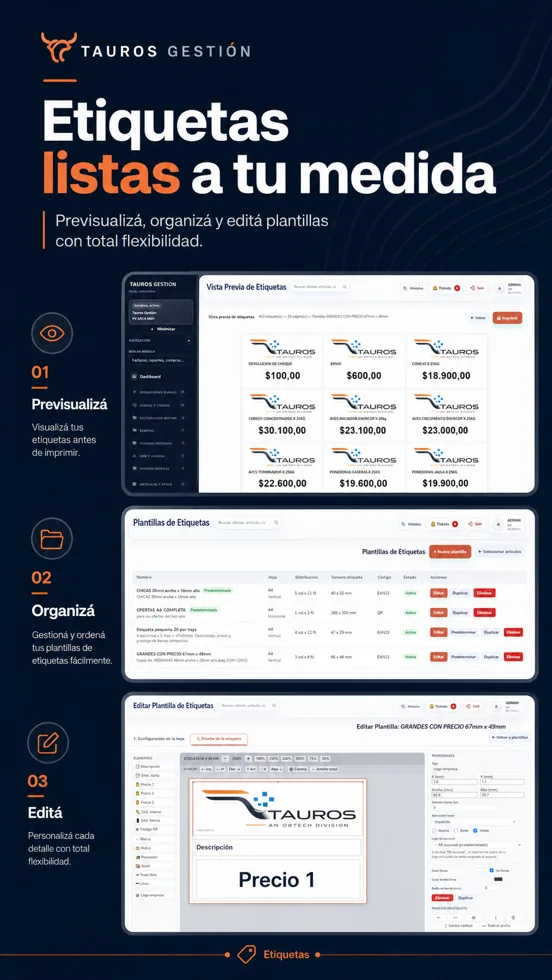 Etiquetas para productos