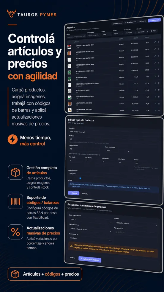 Artículos y precios