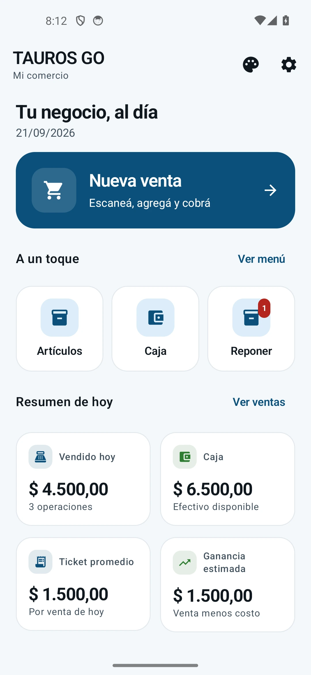 Inicio de Tauros Go