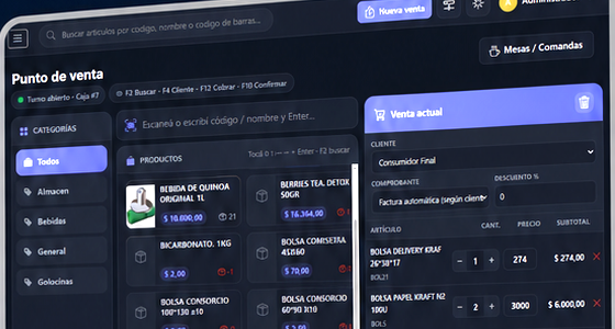 Punto de venta de Tauros Pymes